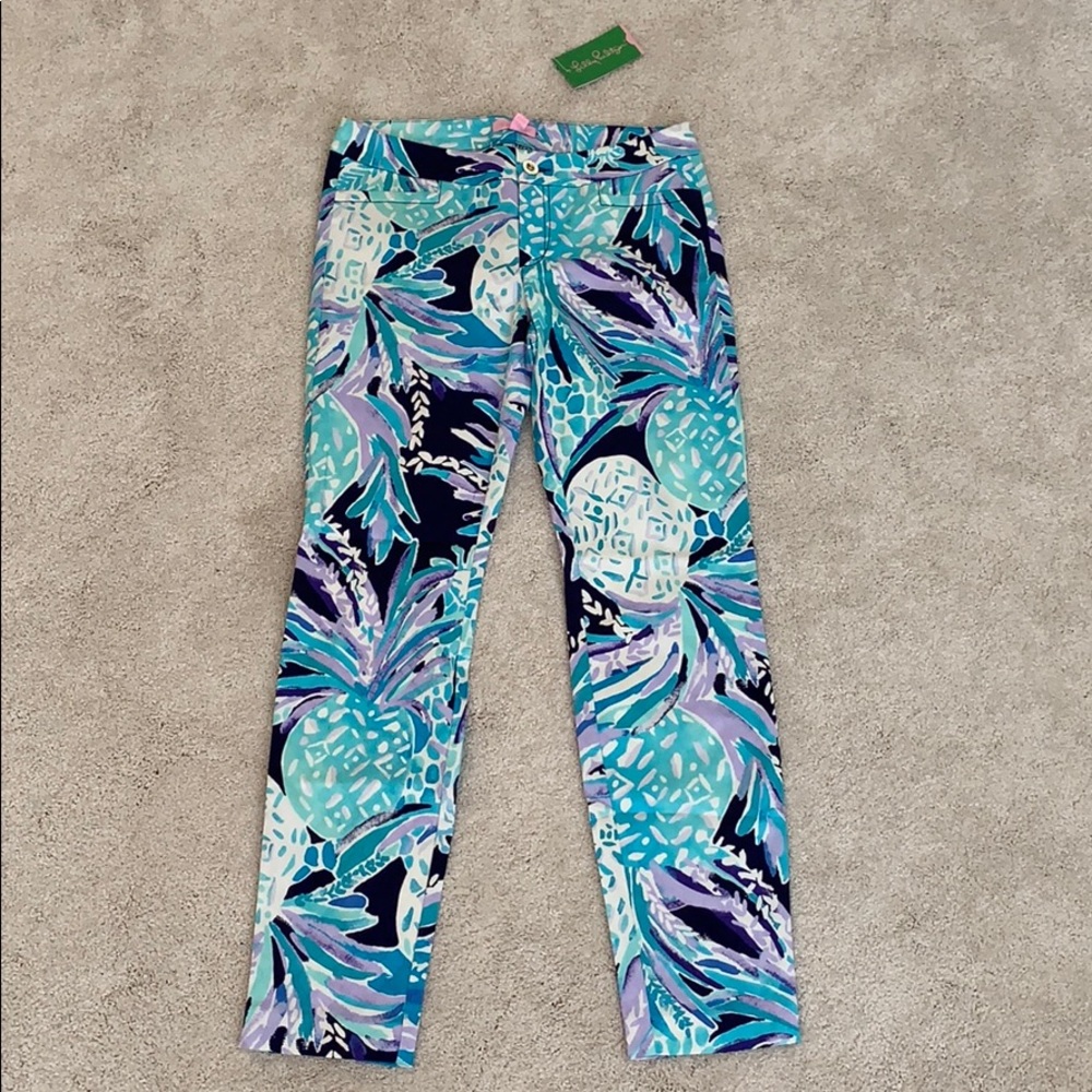 NWT Kelly Skinny Ankle Pant Alotta Colada 2